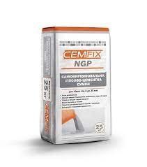 Самовирівнювальна гіпсово-цементна суміш CemFix NGP, 25кг 9500 фото
