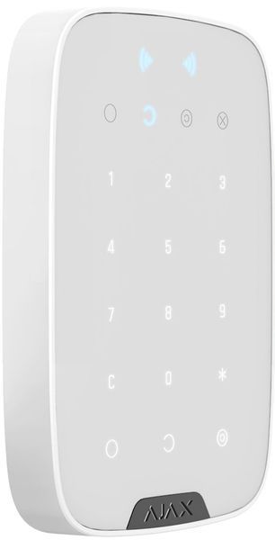 Беспроводная сенсорная клавиатура Ajax Keypad Plus белая 23070 фото