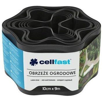 Лента газонная Cellfast, бордюрная, прямая, 10см x 9м, черная (30-231H) 30-231H фото