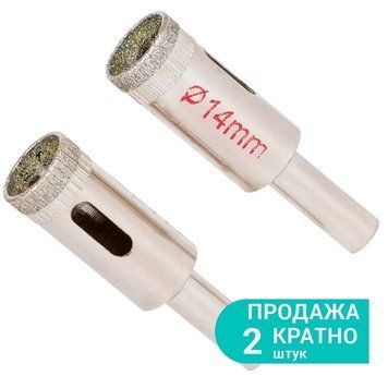 Коронки алмазные по керамике и стеклу &Oslash;14мм (КРАТНО 2шт) SIGMA (1541141) SG-1541141 фото