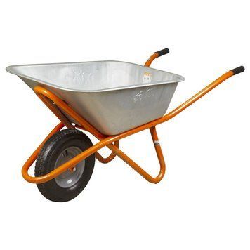 Тачка строительная одноколесная 90л 200кг колесо 15" FLORA (5056464) SG-5056464 фото