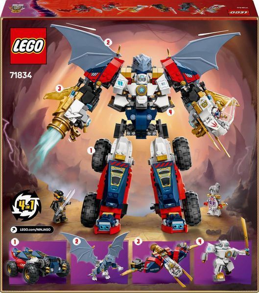 LEGO 71834 Ninjago Ультраоб'єднувальний робот Зейна 71834 фото