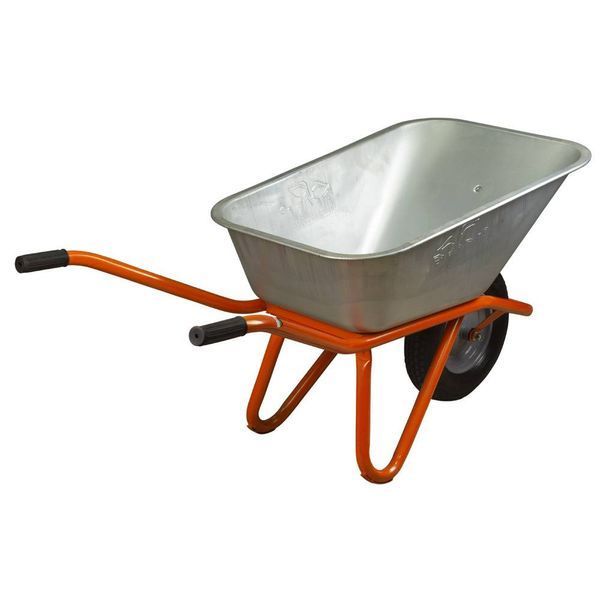 Тачка будівельна одноколісна 90л 200кг колесо 15" FLORA (5056464) SG-5056464 фото