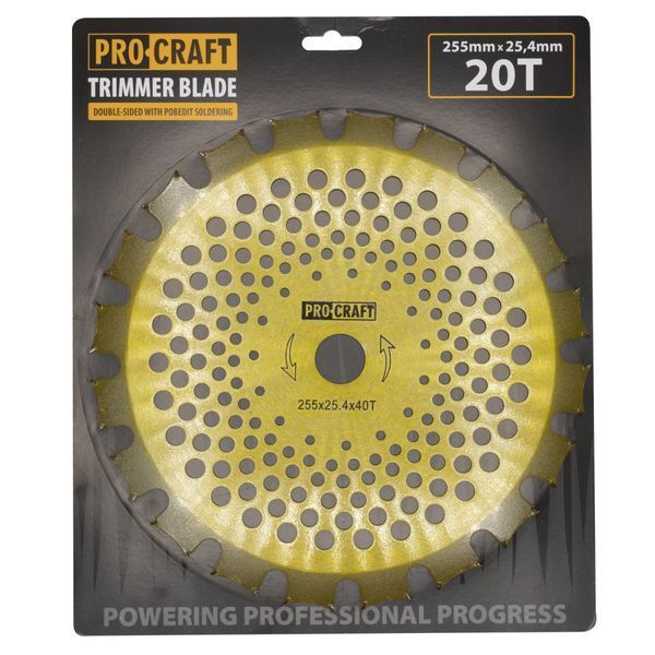 Ніж 40T победітовий двостороній золото Procraft D255*25.4 PC-Н_П-2_З фото