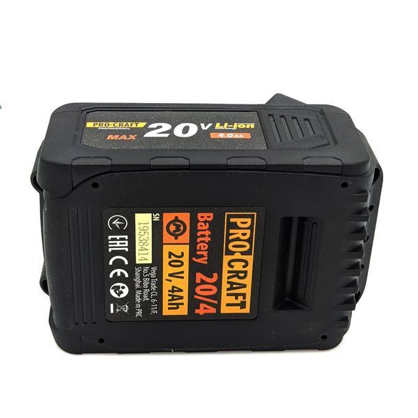 Акумуляторна батарея Procraft Battery20/4 (20В, 4Аг) PC-030204 фото
