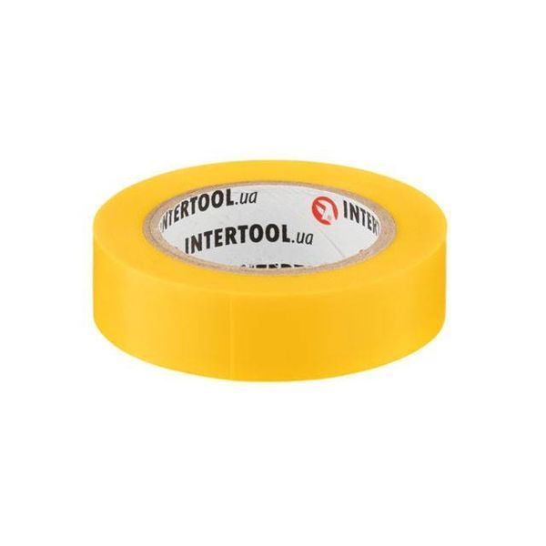 Лента изоляционная 0.15мм*17мм*10м желтая INTERTOOL IT-0032 IT-0032 фото