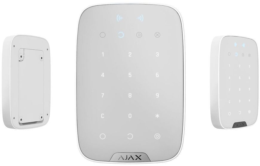 Беспроводная сенсорная клавиатура Ajax Keypad Plus белая 23070 фото