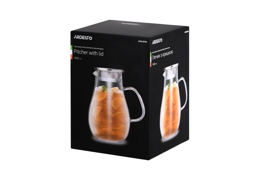 Глечик Ardesto з кришкою AR2618PGN AR2618PGN фото