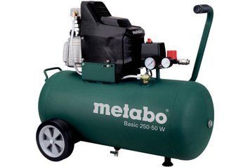 Компресор повітряний Metabo Basic 250-50 W, 1500Вт, 50л, 110л/хв, 8бар 601534000 фото