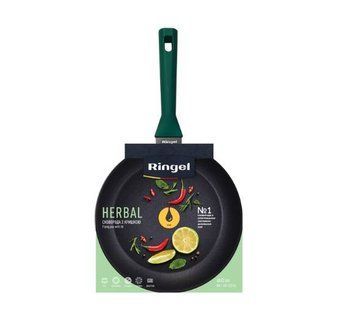 Сковорідка RINGEL Herbal глибока 24 см з/кришкою (RG-1101-24/h/L) RG-1101-24/h/L фото