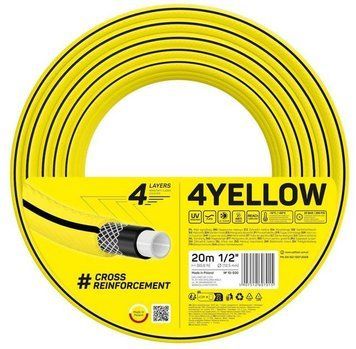 Шланг садовий Cellfast 4YELLOW 1/2' 20м, 4 шари, до 20 Бар, -10&hellip;+50&deg;C (10-500) 10-500 фото