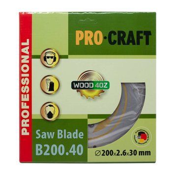 Пильный диск Procraft B200.40 40T (по дереву) PC-020040 фото