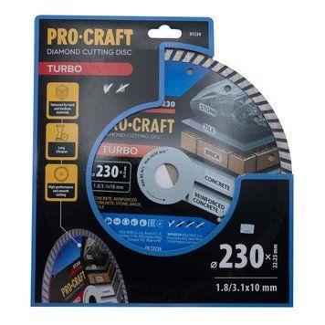 Алмазний диск Procraft DT230 230мм 22,23мм 3.1 мм PC-DT2300 фото