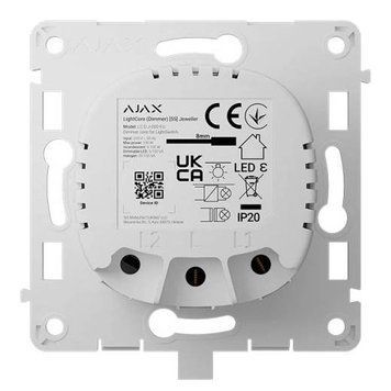 Беспроводной умный сенсорный димерный выключатель света Ajax LightCore (Dimmer) [55] (8EU) ASP white 99-00022536 фото