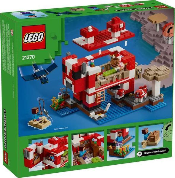 Конструктор LEGO Minecraft Грибной дом 500 элементов (21270) 21270 фото