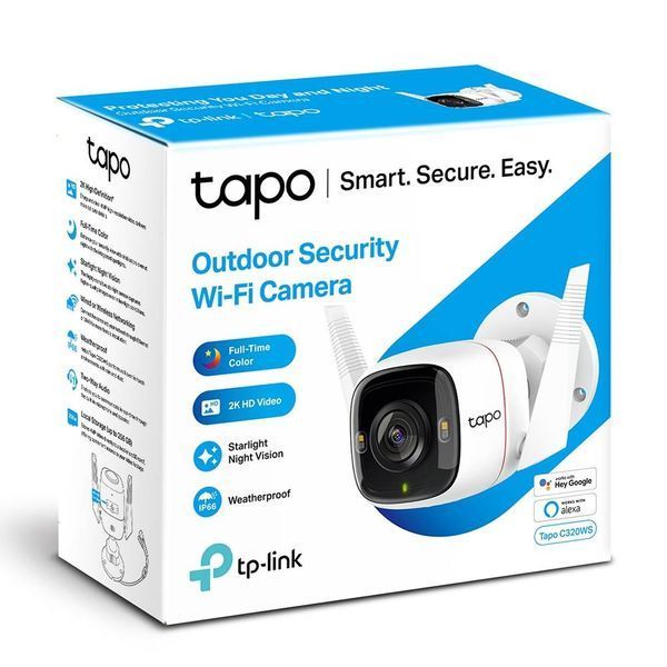 IP-камера TP-Link IP-Камера Tapo C320WS 4MP N300 1xFE microSD outdoor TAPO-C320WS фото