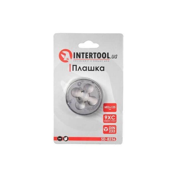 Плашка M 12x1,25 мм INTERTOOL SD-8236 SD-8236 фото