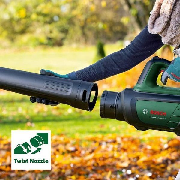 Аккумуляторная воздуходувка Bosch AdvancedLeafBlower 36V-750 + 1 x аккумулятор 36V 2.0 Ah + Зарядное устройство для AL 36V-20 (06008C6000) 0.600.8C6.001 фото