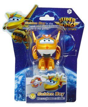 Ігрова фігурка-трансформер Super Wings Transform-a-Bots Золотий Хлопчик (Golden Boy) EU780031 фото