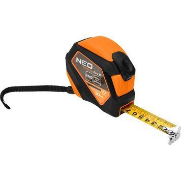 Рулетка Neo Tools, 10мx25мм, з фіксатором змотування, магніт 67-235 фото