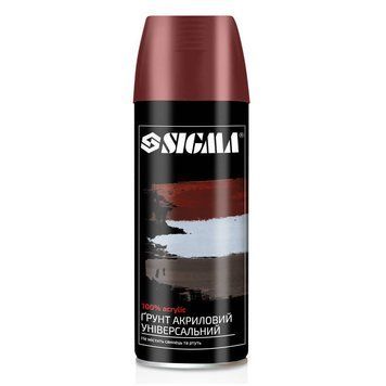 Грунт аерозольний акриловий 400мл RAL 3009 (червоно-коричневий) SIGMA (2737541) SG-2737541 фото