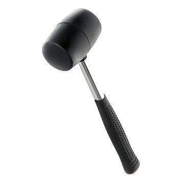 Киянка гумова чорна 225г металева обгумована рукоятка SIGMA (4317461) SG-4317461 фото