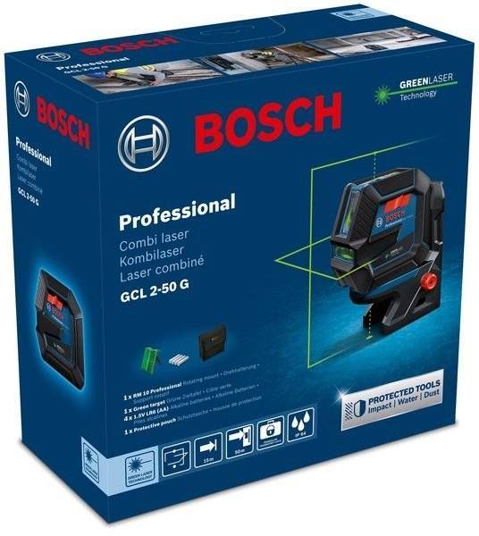 Лазерный нивелир Bosch Professional GCL 2-50 G с держателем RM 10 (0.601.066.M00) 0.601.066.M00 фото