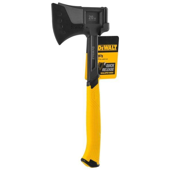 Сокира туристична суцільнометалева 570 г з чохлом DeWALT DWHT51387-0 DWHT51387-0 фото