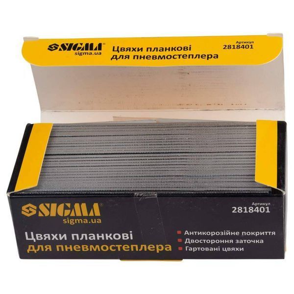 Гвозди планковые 40&times;1.25&times;1мм для пневмостеплера 5000шт SIGMA (2818401) SG-2818401 фото