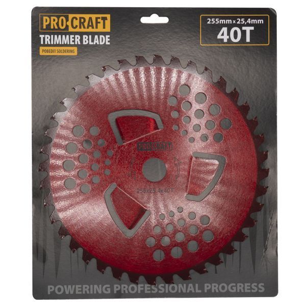 Ніж 40T победит червоний Procraft D255*25.4 PC-H/P-3/R фото