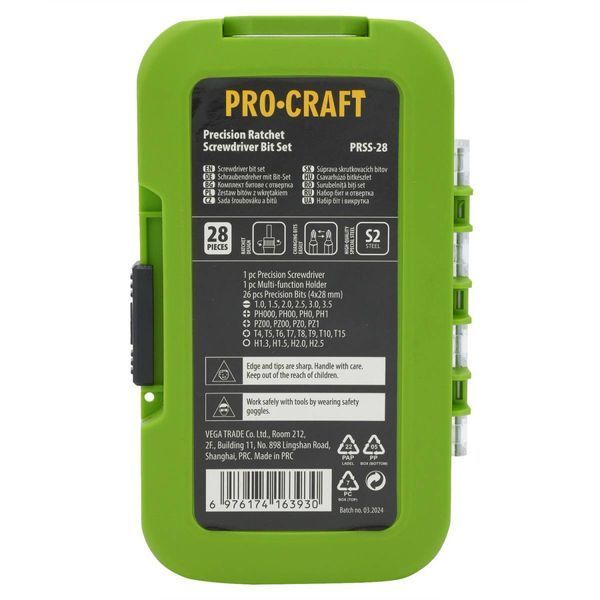Набор бит Procraft PRSS28 PC-000281 фото