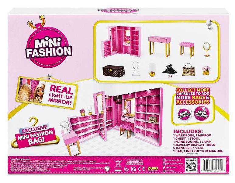 Игровой набор ZURU MINI BRANDS Dream Wardrobe Гардероб мечты 77425 фото