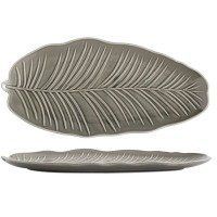 Блюдо Limited Edition LEAF GREY / 30x16.8 см /овальне (B010785) B010785 фото