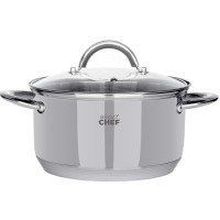 Кастрюля BRAVO CHEF 16 см (1.9 л) с крышкой (BC-2001-16) BC-2001-16 фото