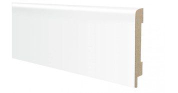 Плинтус МДФ прям.80*10*2200 Белый Silk Matt ОМИС 9573 фото