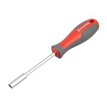 Отвертка с магнитным держателем для насадок 1/4", 100 мм, Cr-V INTERTOOL VT-3300 VT-3300 фото