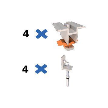 Комплект кріплення сонячної панелі до металочерепиці MetalTile V (алюміній, з ущільнювачем) 99-00015641 фото