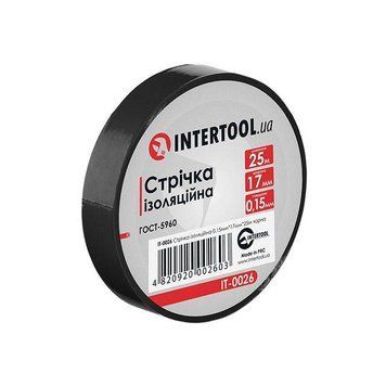 Стрічка ізоляційна, 17 мм * 25 м * 0,15 мм, чорна INTERTOOL IT-0026 IT-0026 фото