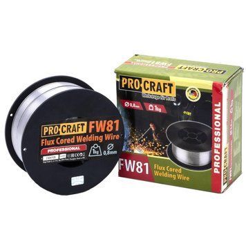 Флюсовий зварювальний дріт Procraft FW81 0.8 мм 1 кг PC-900081 фото