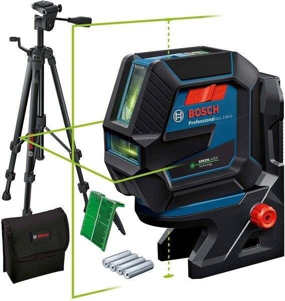 Лазерний нівелір Bosch Professional GCL 2-50 G зі штативом BT 150, тримачем RM 10 (0.601.066.M01) 0.601.066.M01 фото