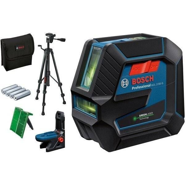 Лазерний нівелір Bosch Professional GCL 2-50 G зі штативом BT 150, тримачем RM 10 (0.601.066.M01) 0.601.066.M01 фото