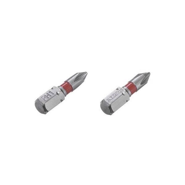 Комплект отверточных насадок PH1 1/4"*25мм, S2, уп. 2 ед., STORM INTERTOOL VT-0217 VT-0217 фото
