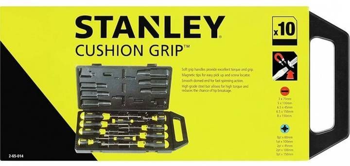 Stanley 2-65-005 Набор отверток 10 ед. CushionGrip 2-65-005 фото