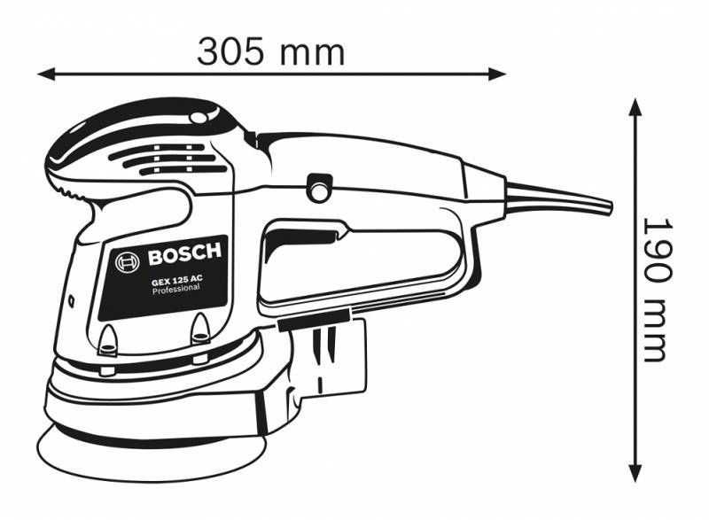 Шліфмашина ексцентрикова Bosch (0601372300) 0.601.372.300 фото