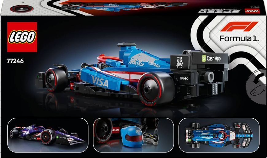 Конструктор LEGO Speed Champions Автомобіль для перегонів F1 Visa Cash RB VCARB 01 248 деталей (77246) 77246 фото