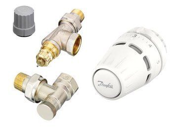 Комплект термостатический Danfoss Regus RA-FN + RLV-S, 1/2", угловой 015G5311 фото