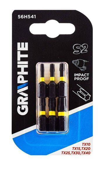 Біти ударні GRAPHITE TX10/15/20/25/30/40 x 25 мм, 6 шт. 56H541 фото