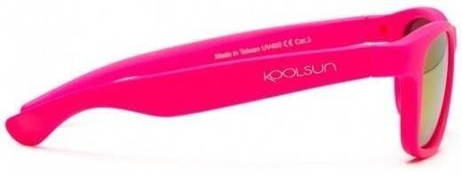 Детские солнцезащитные очки Koolsun Wawe неоново-розовые (Размер 3+) (KS-WANP003) KS-WANP003 фото