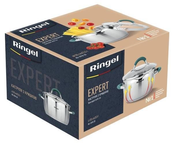 Каструля RINGEL EXPERT 20 см 3.5л (RG 2018-20) RG 2018-20 фото