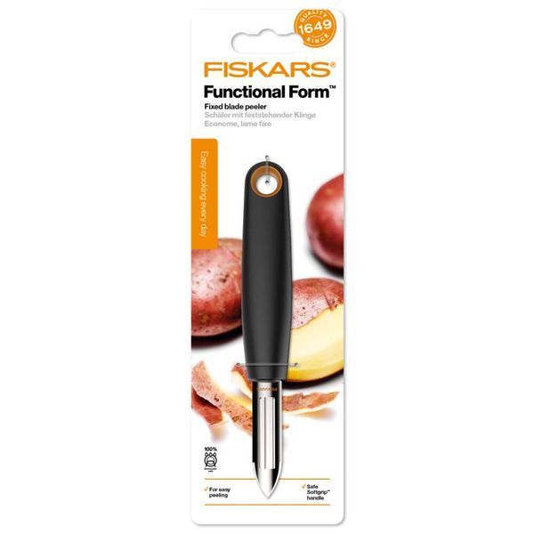 Овощечистка Fiskars Functional Form 6 см Черная (1014418) 1014418 фото